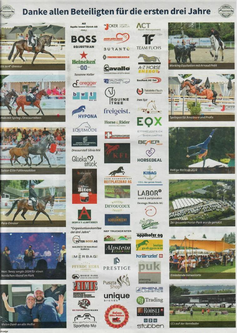 Zurich Equestrian Masters - Danke für 3 super Jahre